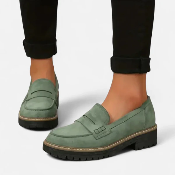 Mocassini da donna con suola spessa premium - Scarpe comode con tacco spesso