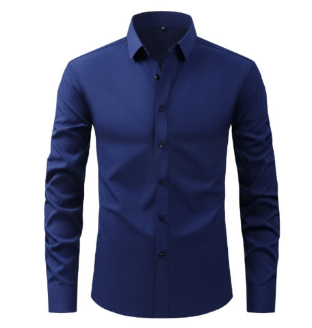 Camicia formale elasticizzata da uomo senza rughe Premium