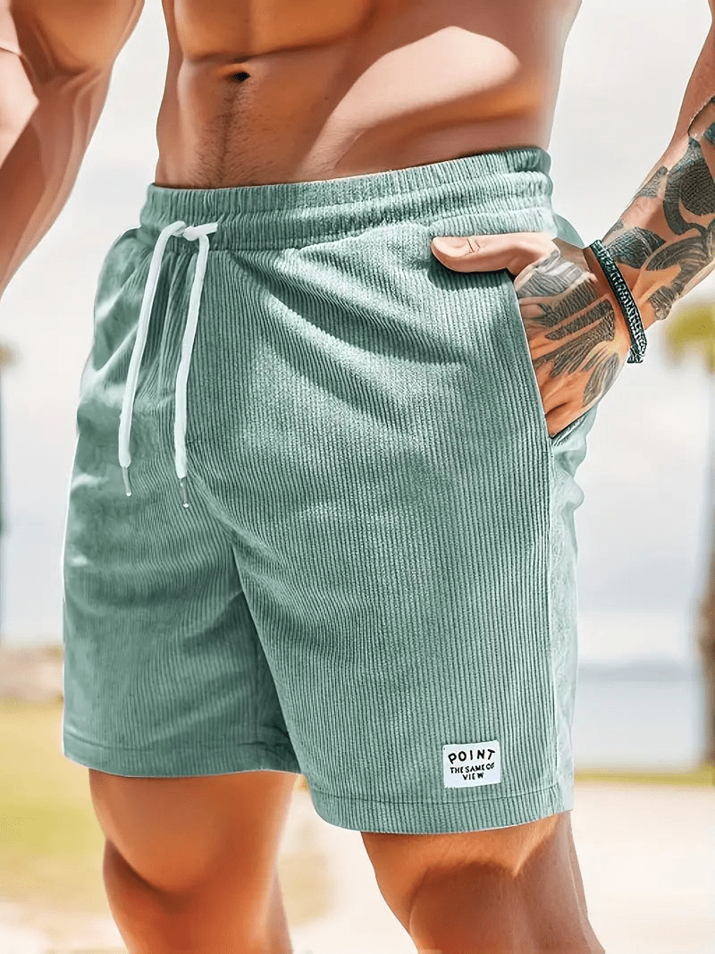 Pantaloncini estivi sartoriali leggeri e sottili da uomo