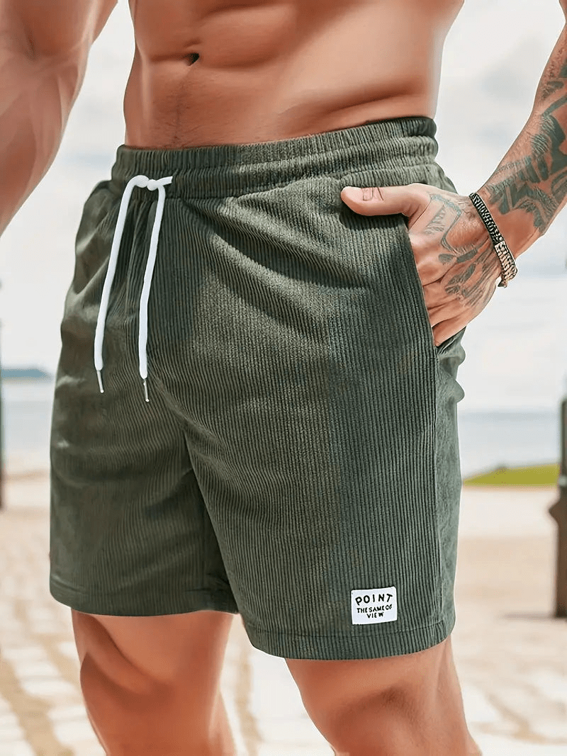 Pantaloncini estivi sartoriali leggeri e sottili da uomo