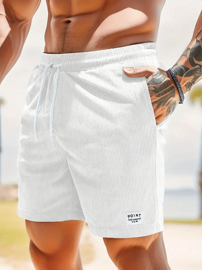 Pantaloncini estivi sartoriali leggeri e sottili da uomo