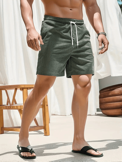 Pantaloncini estivi sartoriali leggeri e sottili da uomo