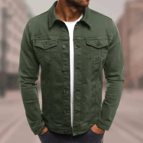Giacca di jeans spessa Premium da uomo