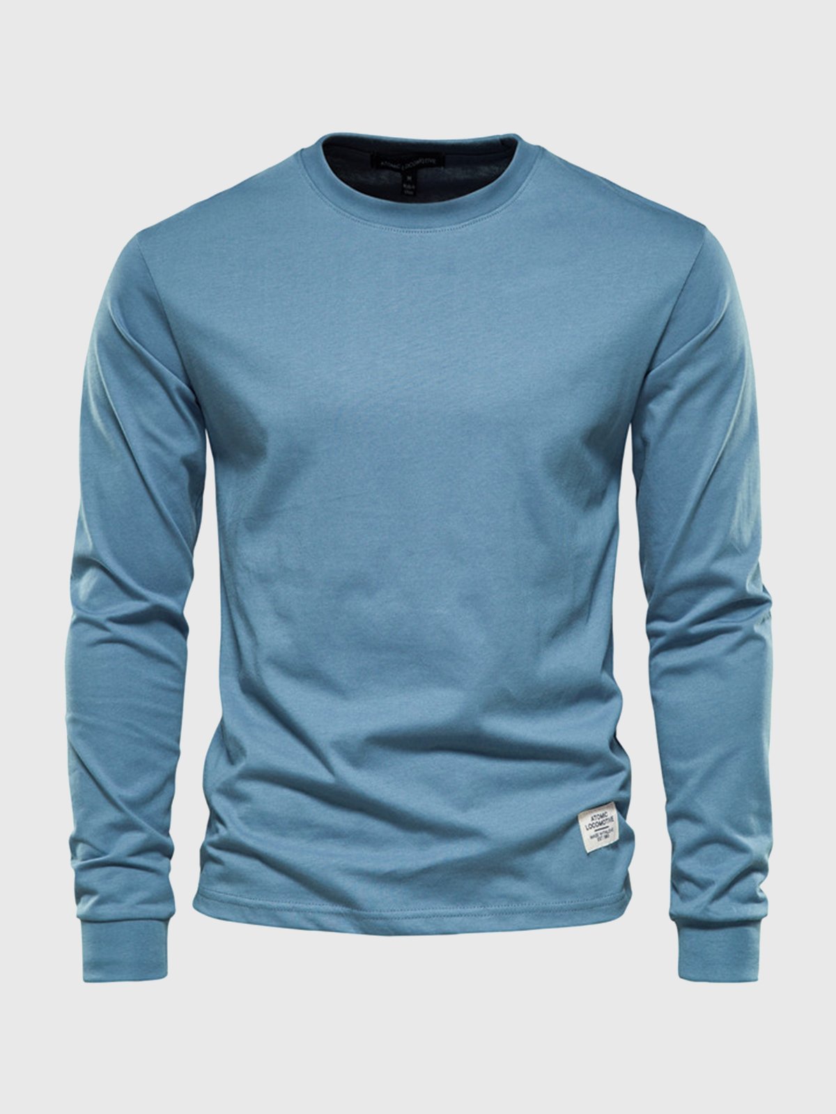 T-shirt da uomo in cotone a maniche lunghe - Casual girocollo