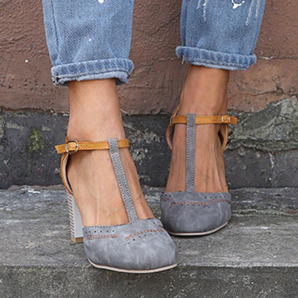 Scarpe Ortopediche Comode da Donna con Tacco Largo – Scarpe Chiuse a Infilare, Eleganti e di Supporto per Camminate Lunghe e Sollievo dal Dolore