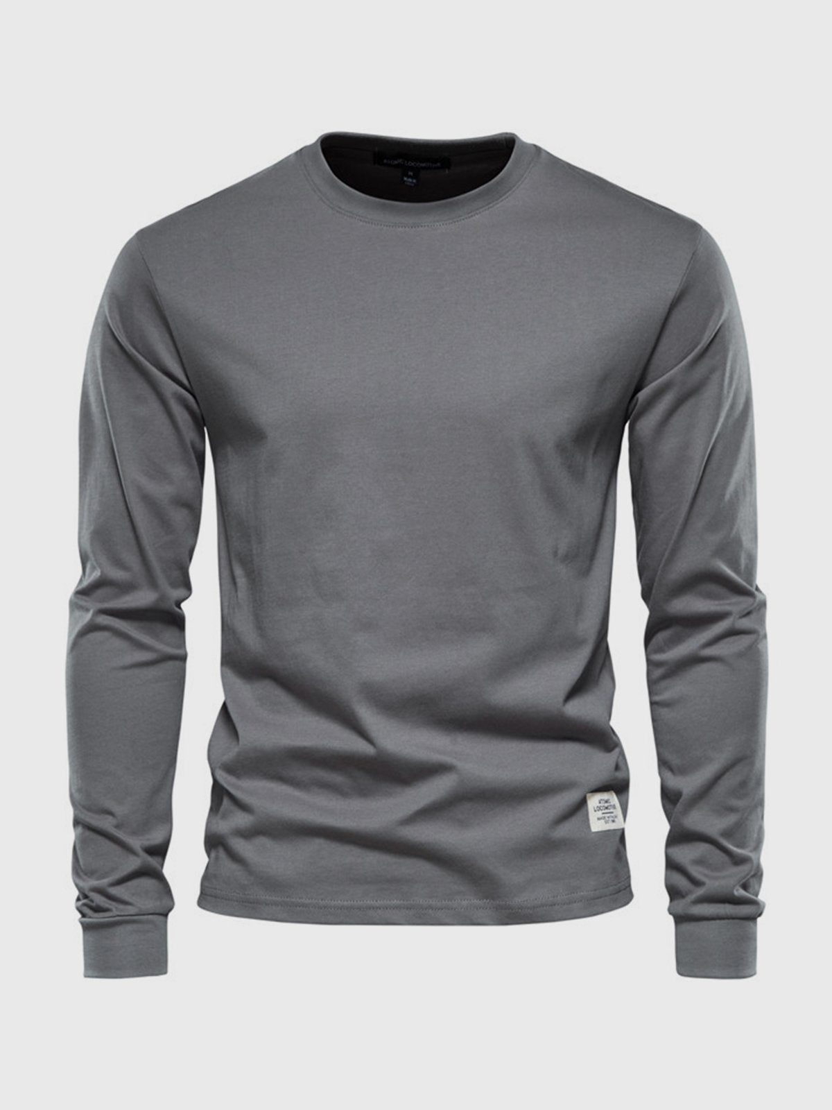 T-shirt da uomo in cotone a maniche lunghe - Casual girocollo
