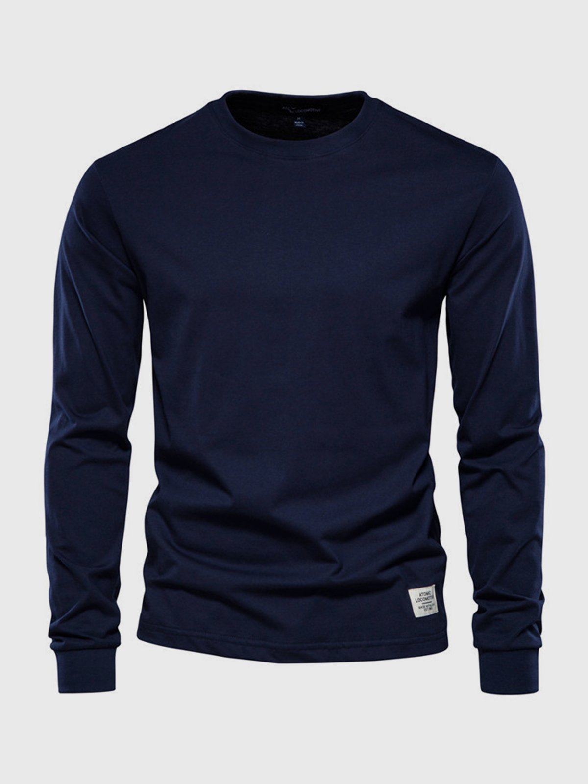 T-shirt da uomo in cotone a maniche lunghe - Casual girocollo