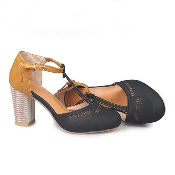 Scarpe Ortopediche Comode da Donna con Tacco Largo – Scarpe Chiuse a Infilare, Eleganti e di Supporto per Camminate Lunghe e Sollievo dal Dolore