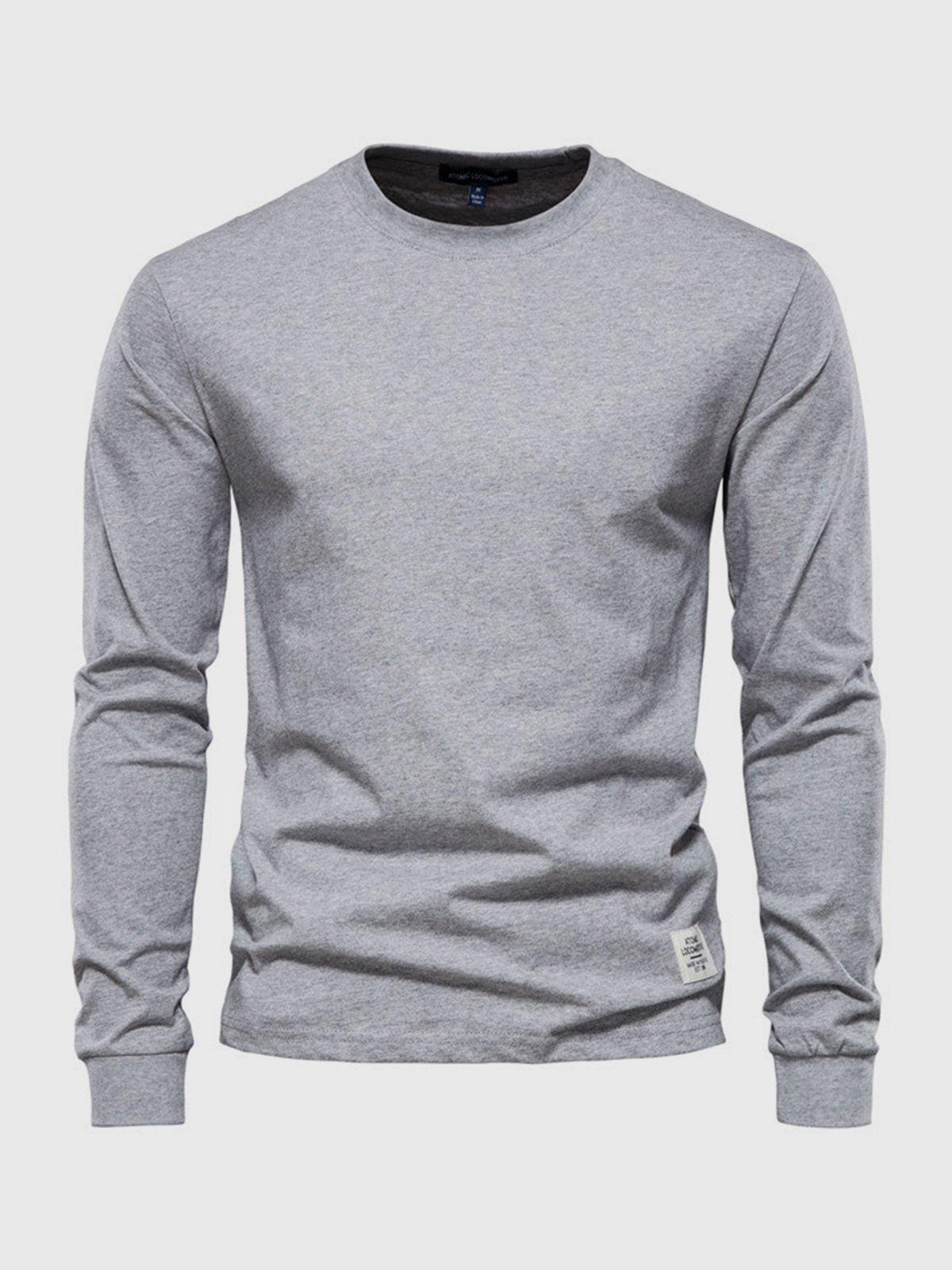 T-shirt da uomo in cotone a maniche lunghe - Casual girocollo