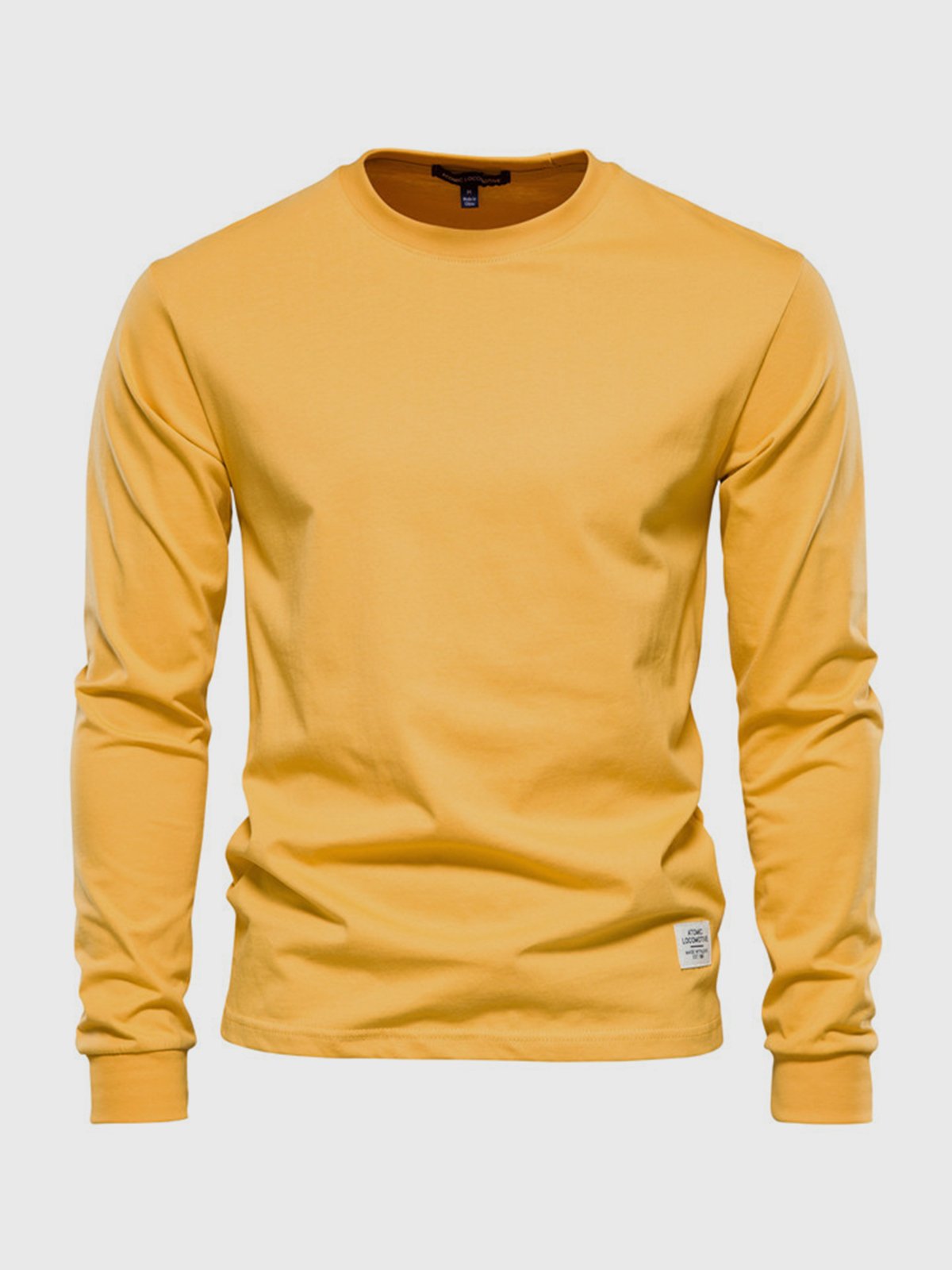 T-shirt da uomo in cotone a maniche lunghe - Casual girocollo