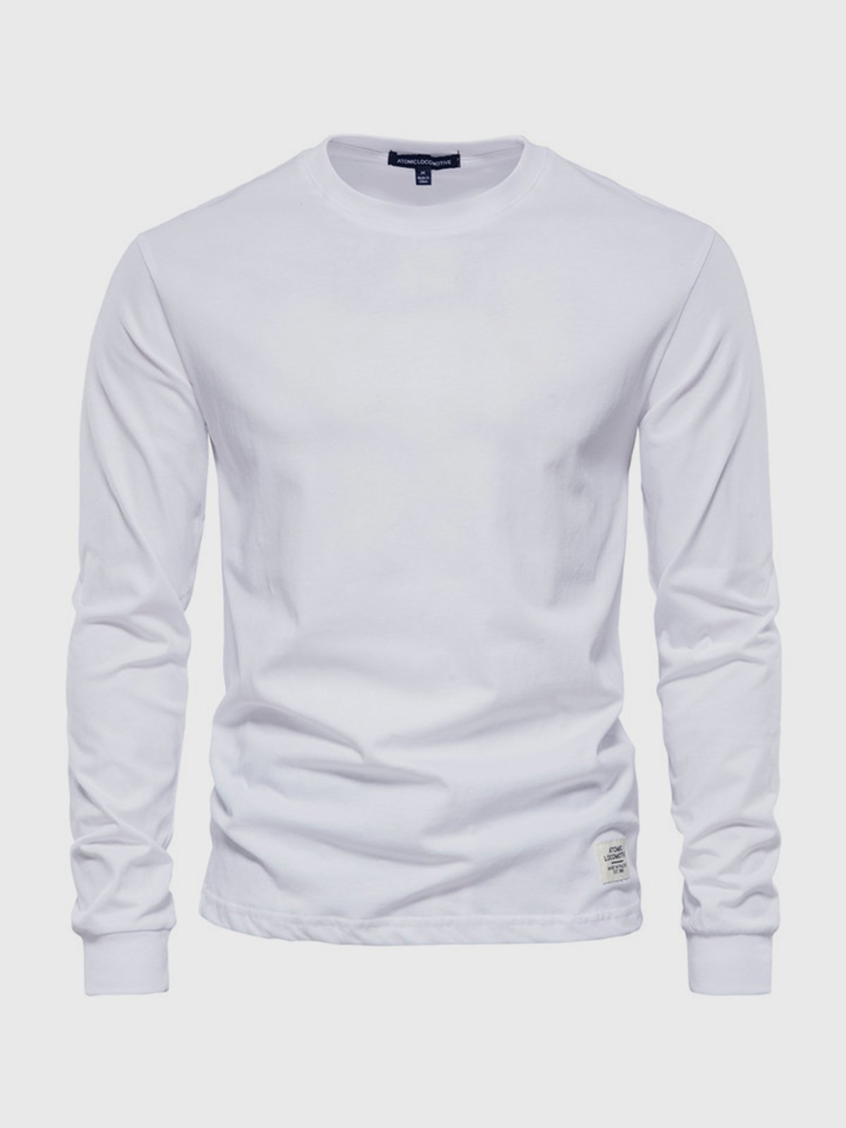 T-shirt da uomo in cotone a maniche lunghe - Casual girocollo