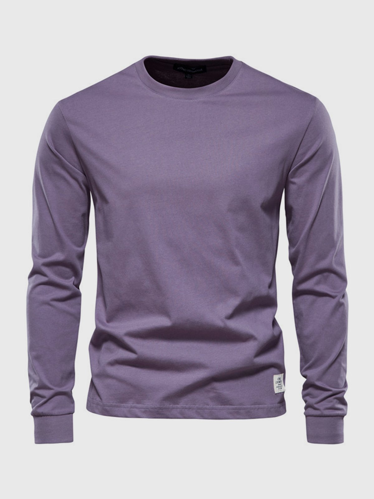 T-shirt da uomo in cotone a maniche lunghe - Casual girocollo