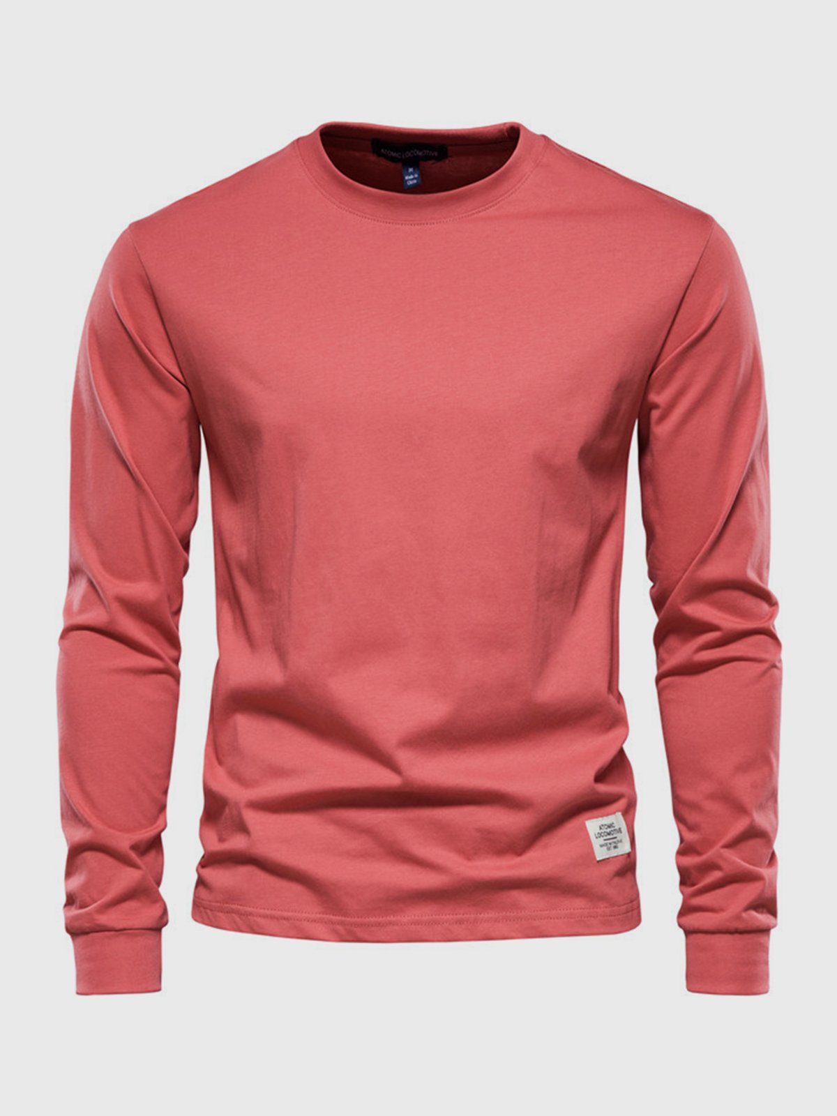 T-shirt da uomo in cotone a maniche lunghe - Casual girocollo