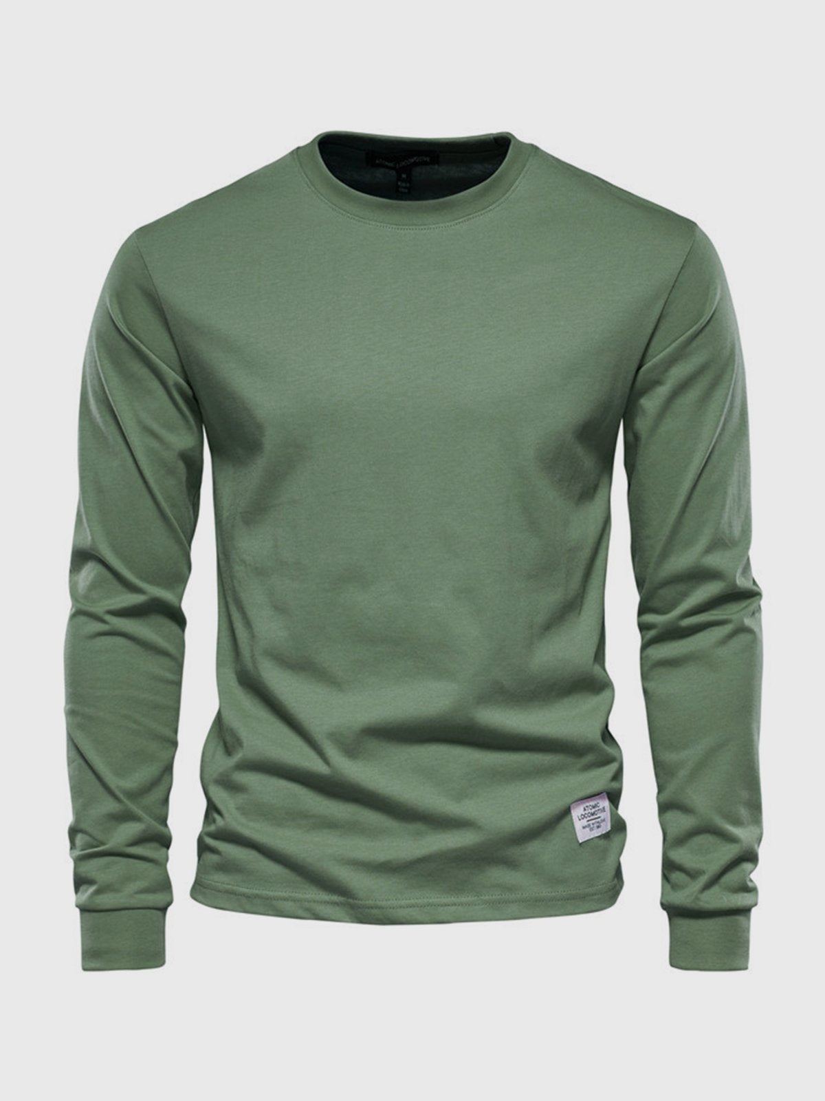 T-shirt da uomo in cotone a maniche lunghe - Casual girocollo