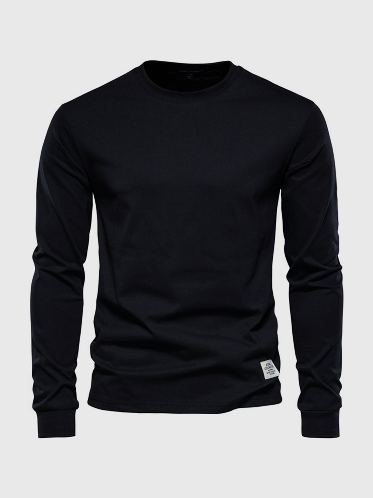 T-shirt da uomo in cotone a maniche lunghe - Casual girocollo