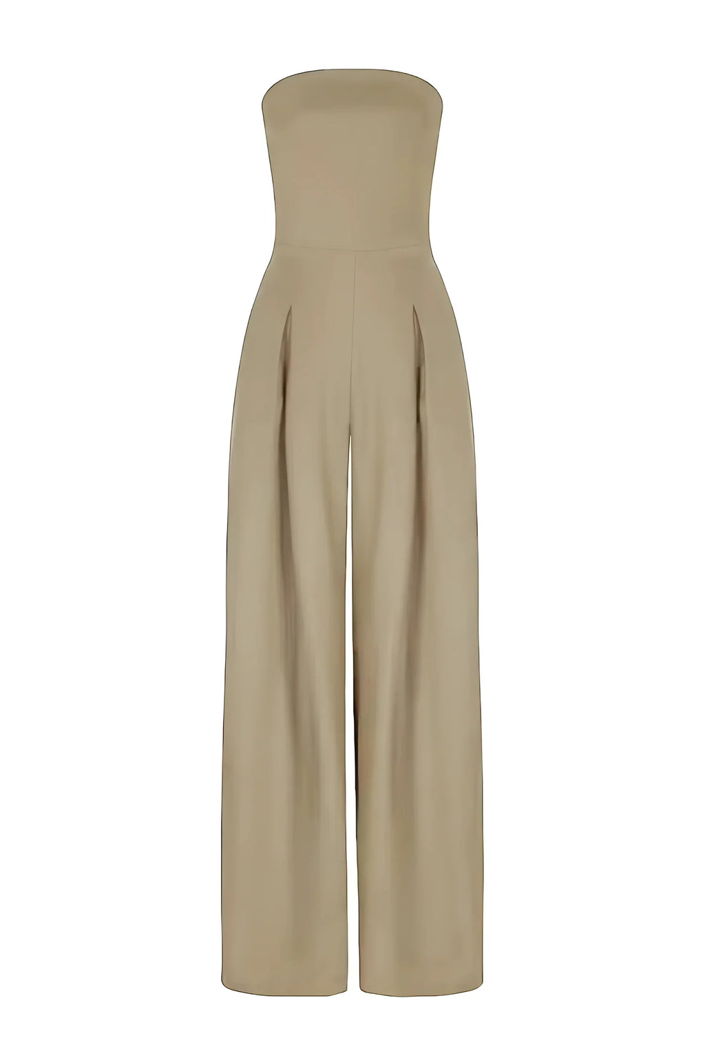 Tuta elegante Senza spalline da donna – Completo comodo, versatile, leggero, in un unico pezzo, look casual ed elegante.
