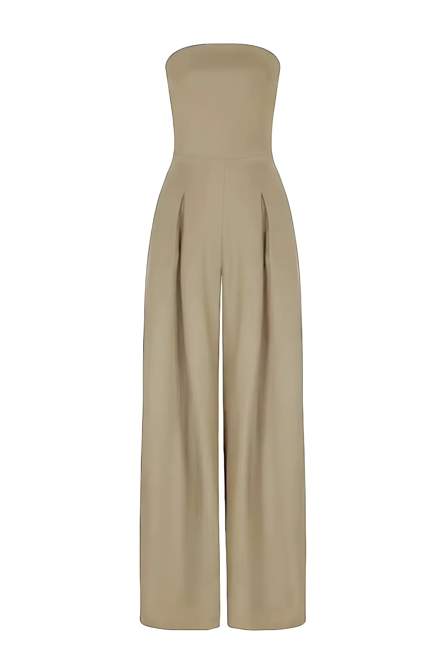 Tuta elegante Senza spalline da donna – Completo comodo, versatile, leggero, in un unico pezzo, look casual ed elegante.