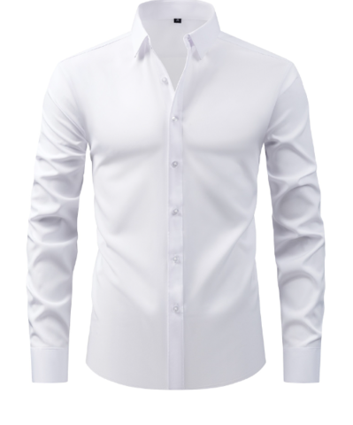 Camicia formale elasticizzata da uomo senza rughe Premium