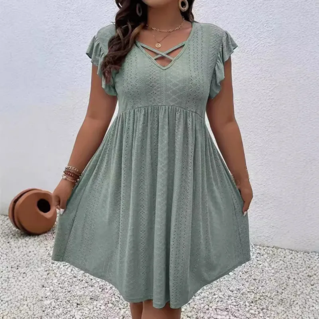 Mini abito casual a maniche corte – Perfetto per le giornate calde