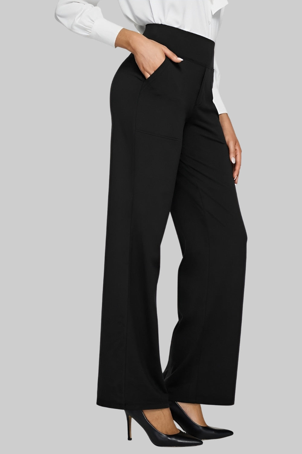 Pantaloni da yoga morbidi ed eleganti da donna - Abbigliamento sportivo a vita alta