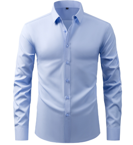 Camicia formale elasticizzata da uomo senza rughe Premium
