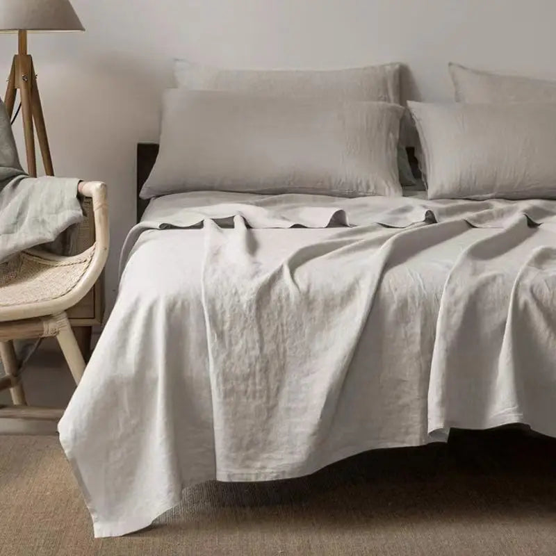 Biancheria da letto di lusso effetto lino - elegante e confortevole