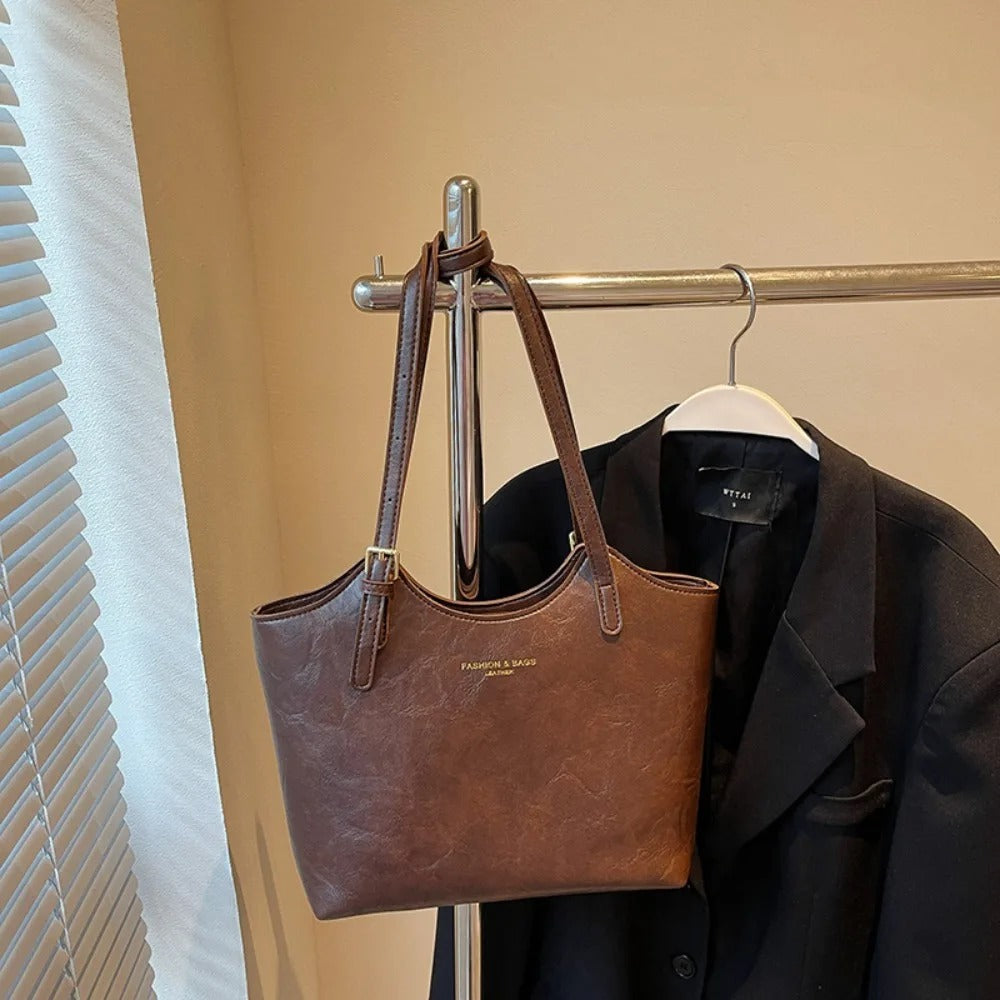 Elegante borsa a tracolla in pelle vegana per donna - Borsa versatile per tutti i giorni