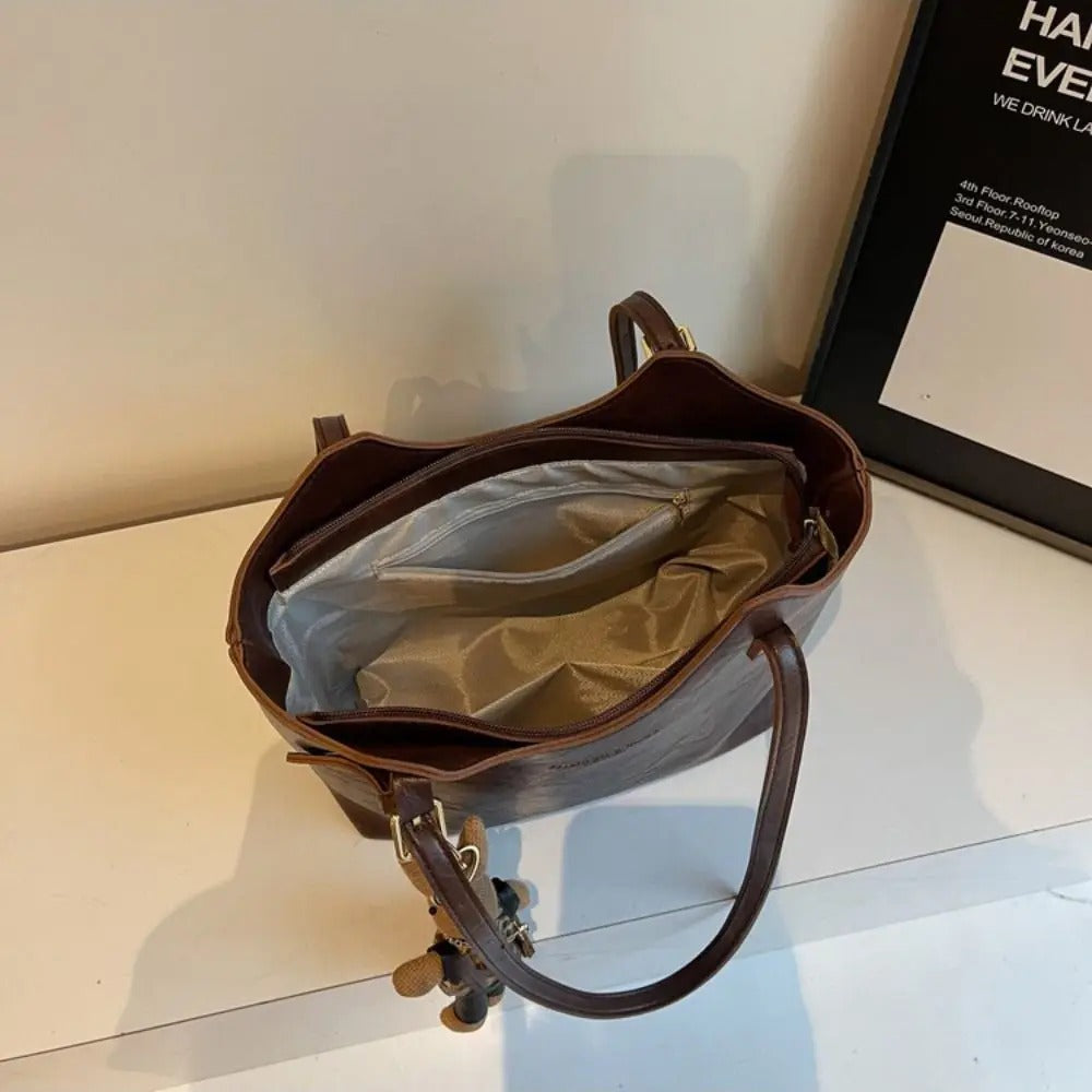 Elegante borsa a tracolla in pelle vegana per donna - Borsa versatile per tutti i giorni