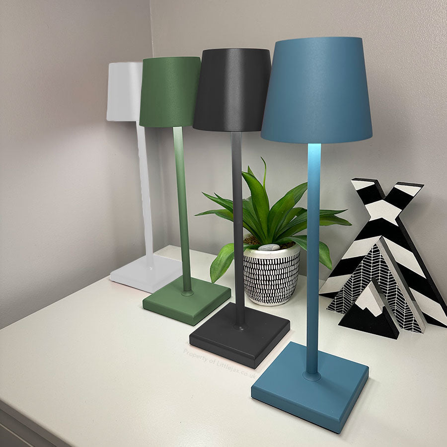 Lampada da tavolo moderna e contemporanea senza fili - Lampada LED ricaricabile senza fili per ufficio, camera da letto, soggiorno o ristorante, con elegante design minimalista