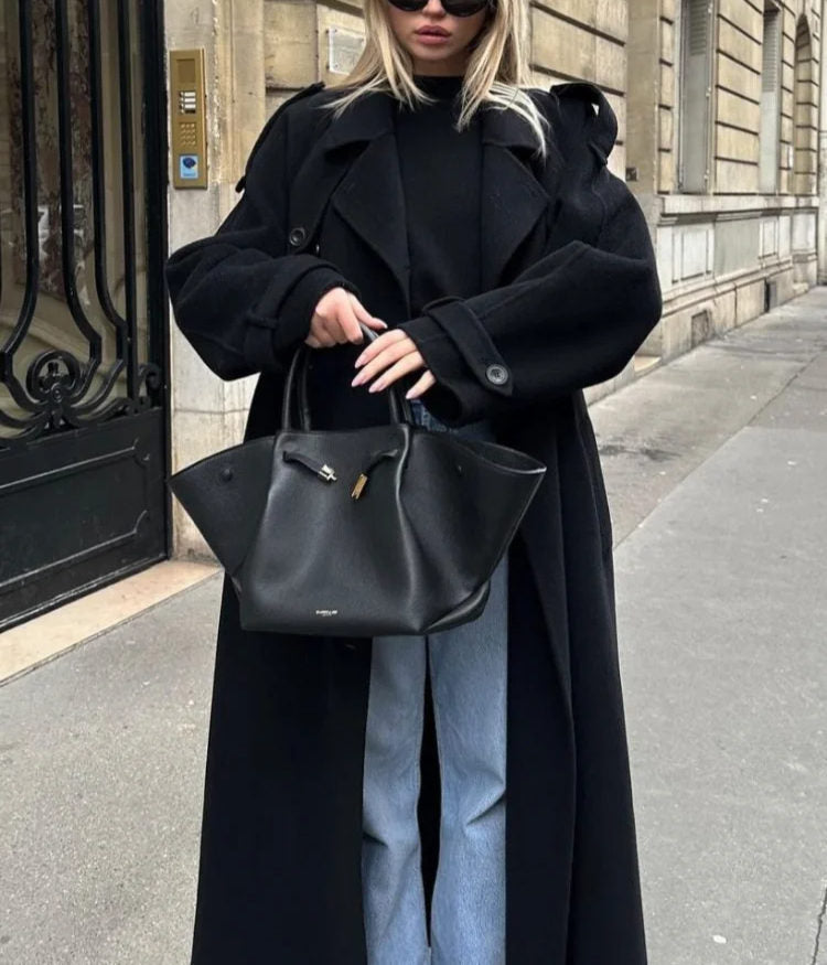 Cappotto da Donna Elegante Lungo in Lana di Lusso – Caldo Invernale