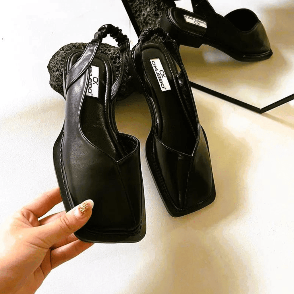 Scarpe basse slip-on in pelle da donna