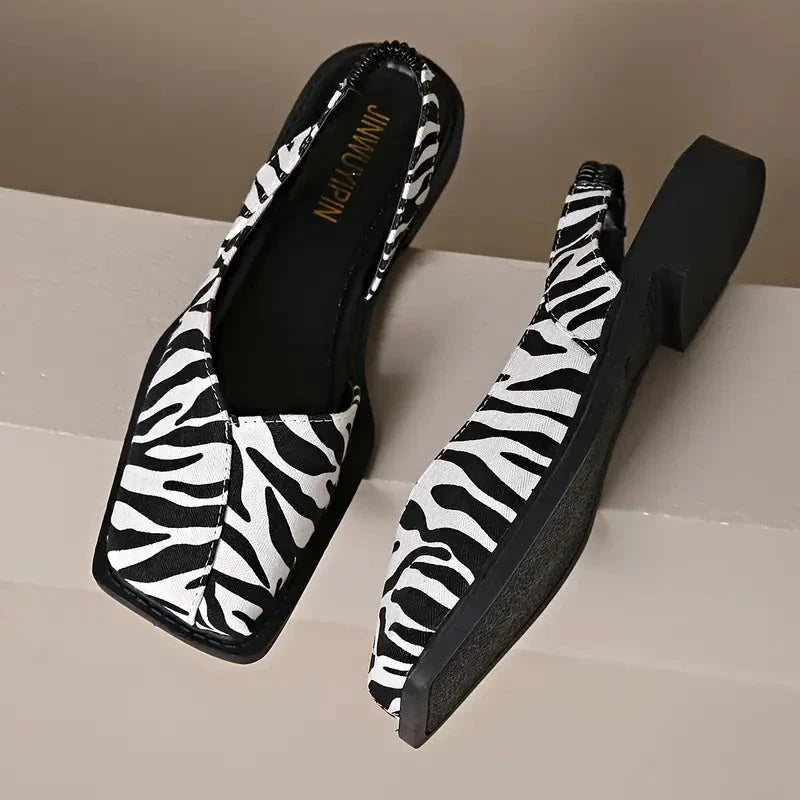 Scarpe basse slip-on in pelle da donna