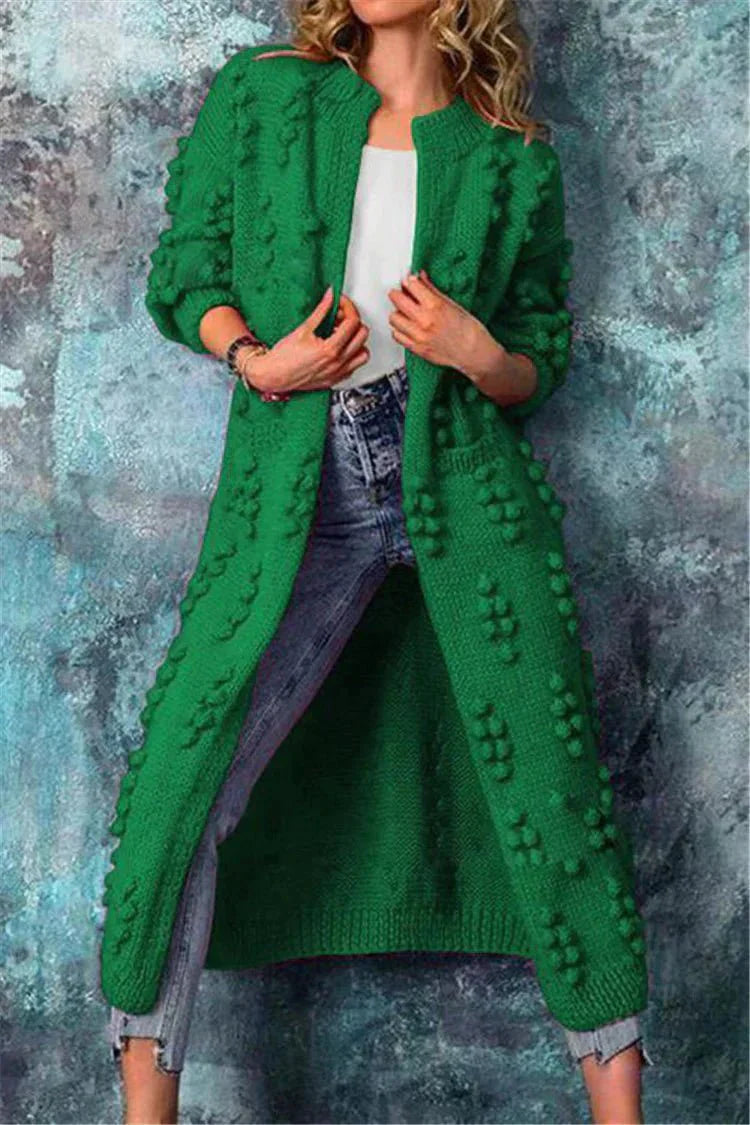 Gilet lungo in maglia da donna