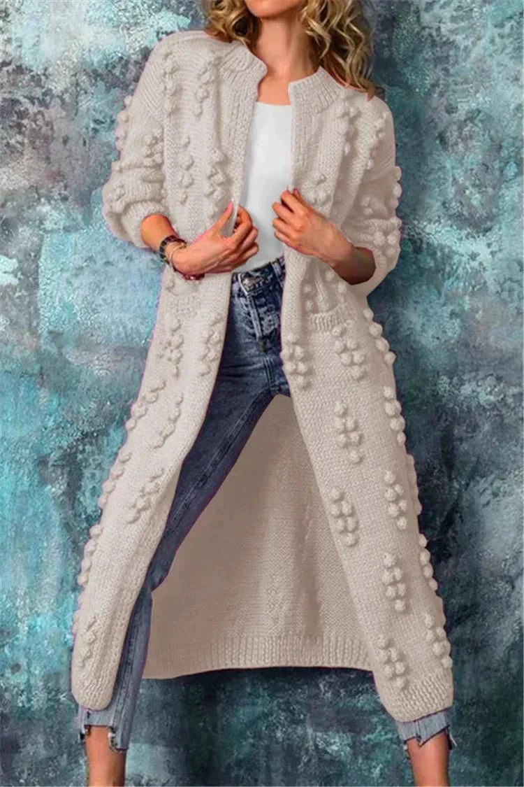 Gilet lungo in maglia da donna