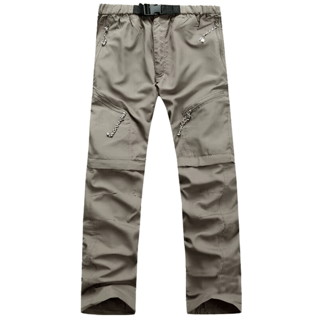 Pantaloni outdoor da uomo con zip-off in materiale ad asciugatura rapida