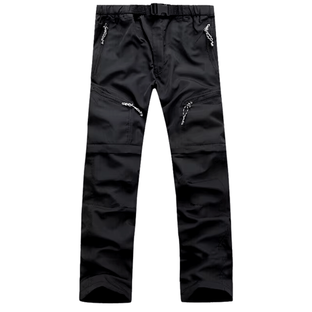Pantaloni outdoor da uomo con zip-off in materiale ad asciugatura rapida