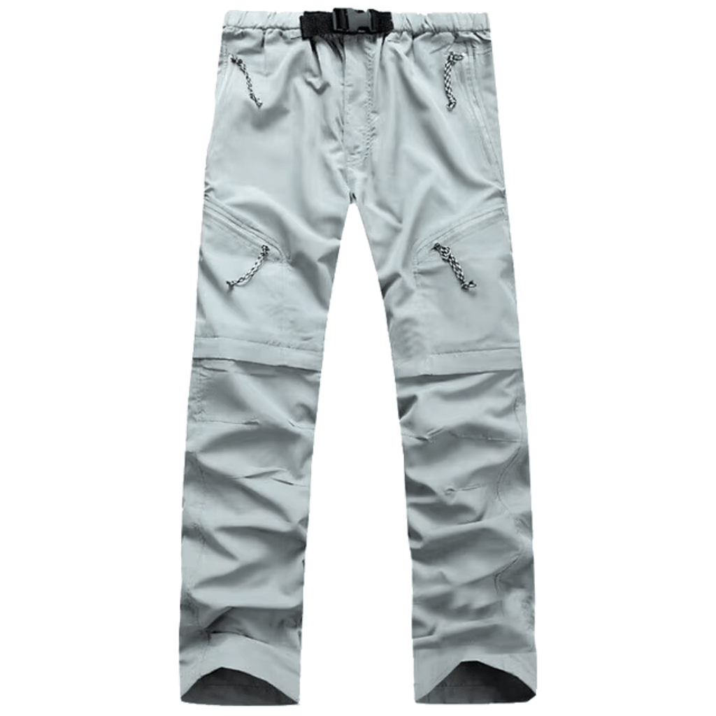 Pantaloni outdoor da uomo con zip-off in materiale ad asciugatura rapida