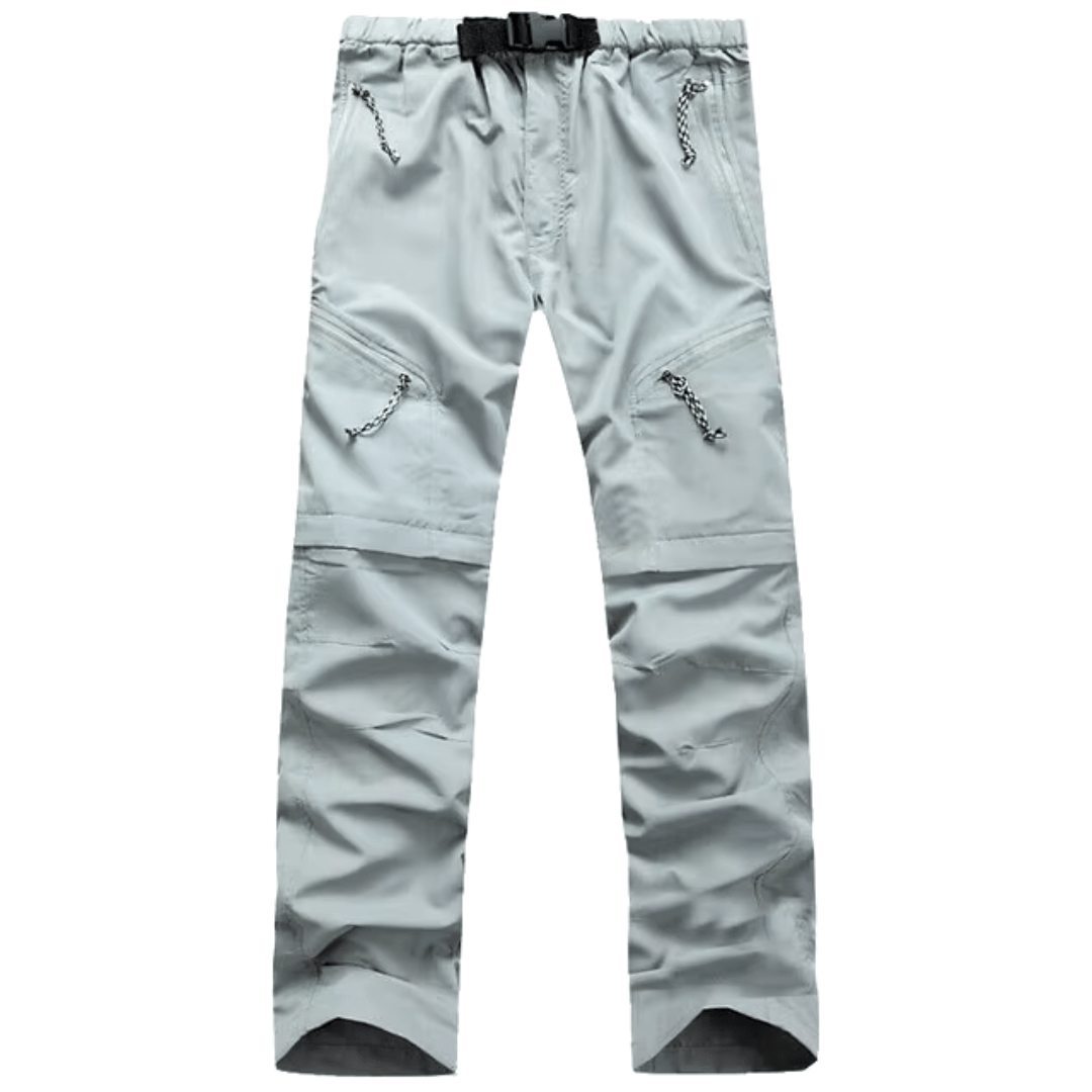 Pantaloni outdoor da uomo con zip-off in materiale ad asciugatura rapida