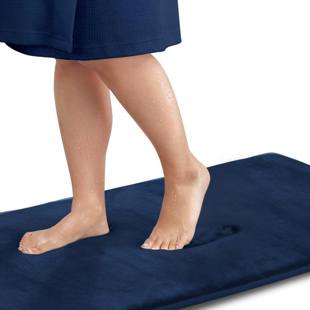 Tappetino da bagno in memory foam di lusso premium - Tappetino da bagno antiscivolo ad asciugatura rapida, morbido e confortevole per doccia e vasca da bagno