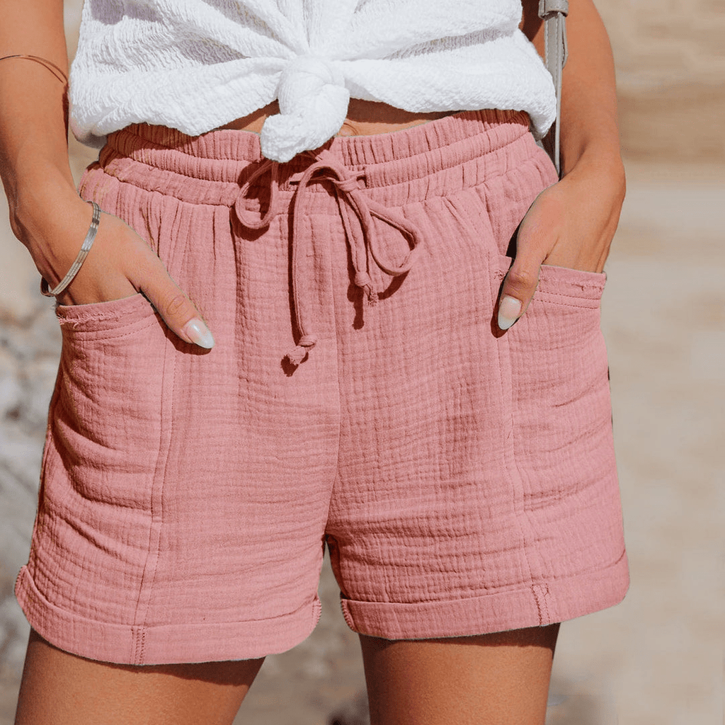 Pantaloncini estivi da donna di tendenza con vestibilità rilassata