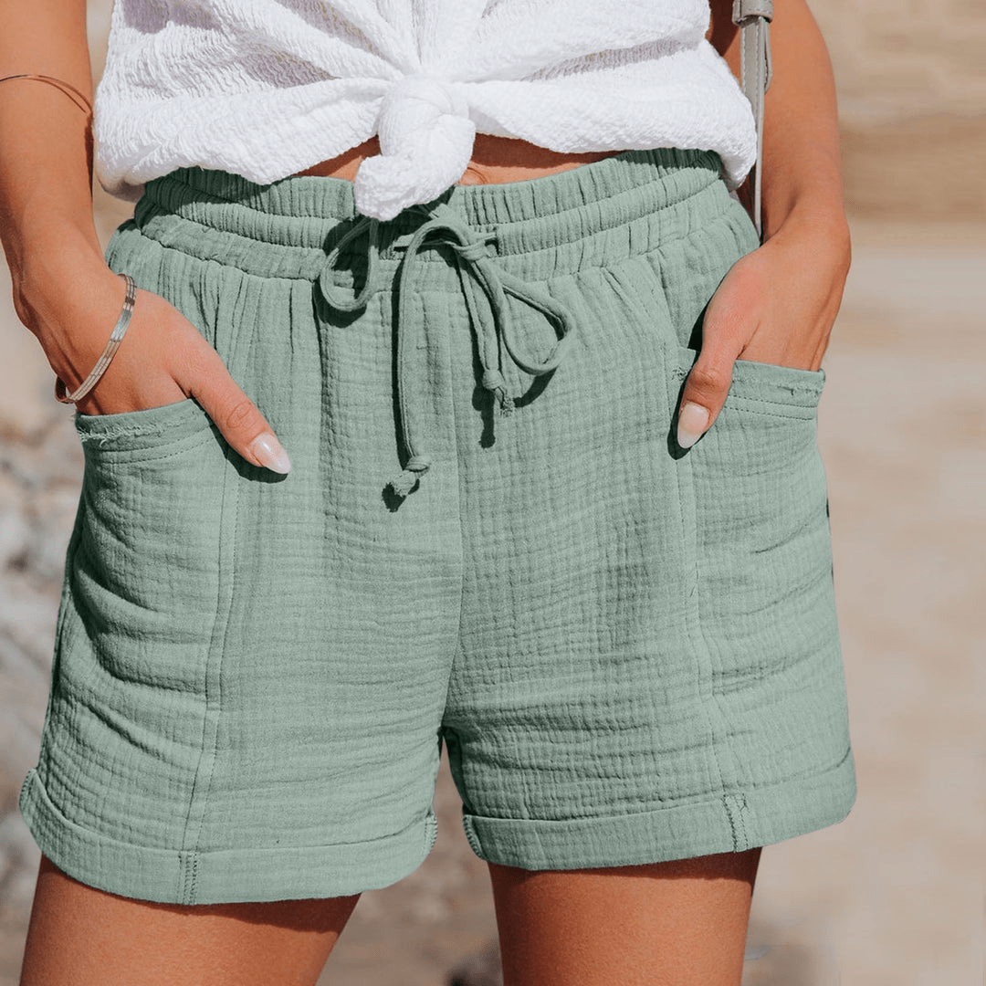 Pantaloncini estivi da donna di tendenza con vestibilità rilassata