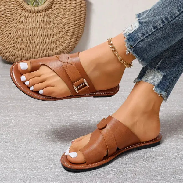Sandali a infradito in pelle da donna – eleganti e comodi