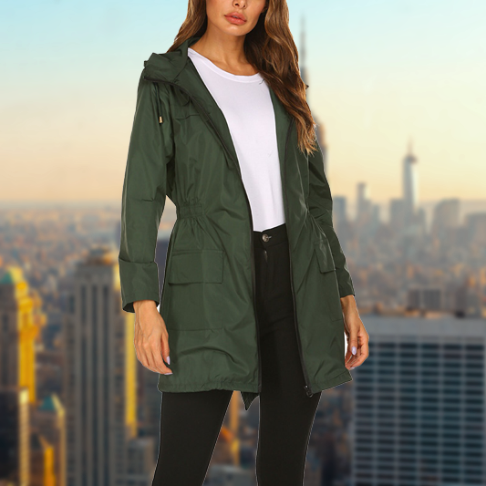 Giacca antipioggia impermeabile da donna - comfort e stile duraturi