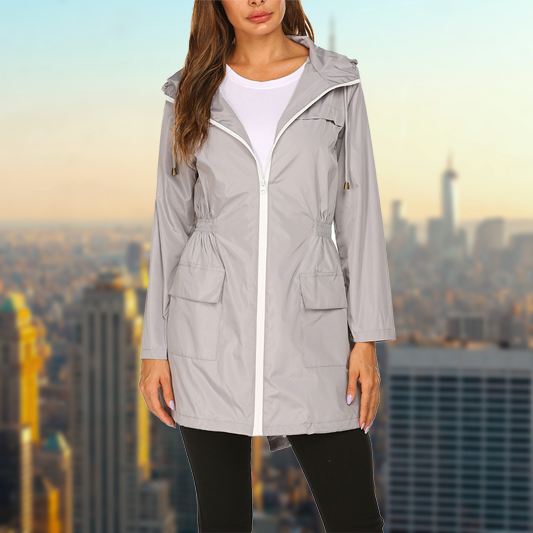Giacca antipioggia impermeabile da donna - comfort e stile duraturi