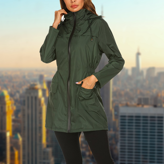 Giacca antipioggia impermeabile da donna - comfort e stile duraturi