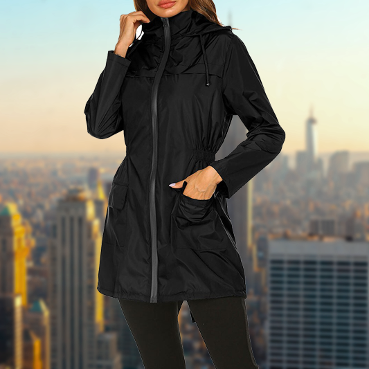 Giacca antipioggia impermeabile da donna - comfort e stile duraturi