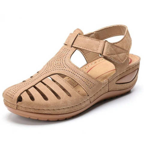 Sandali Ortopedici Comodi Eleganti da Donna – Design Romani con Punta Chiusa, Traspiranti, Leggeri, Facili da Indossare, per Passeggiate Lunghe
