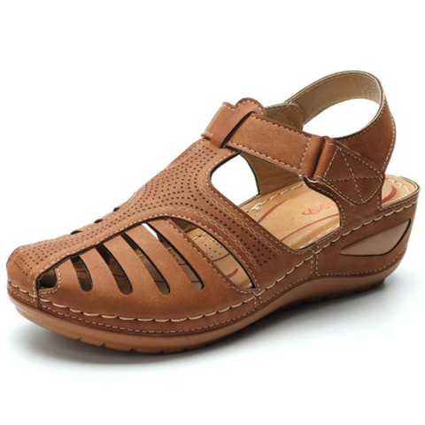 Sandali Ortopedici Comodi Eleganti da Donna – Design Romani con Punta Chiusa, Traspiranti, Leggeri, Facili da Indossare, per Passeggiate Lunghe