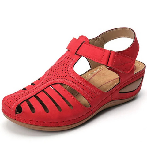 Sandali Ortopedici Comodi Eleganti da Donna – Design Romani con Punta Chiusa, Traspiranti, Leggeri, Facili da Indossare, per Passeggiate Lunghe