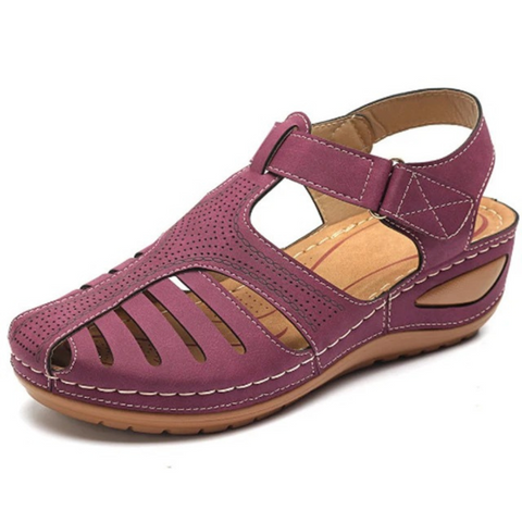 Sandali Ortopedici Comodi Eleganti da Donna – Design Romani con Punta Chiusa, Traspiranti, Leggeri, Facili da Indossare, per Passeggiate Lunghe